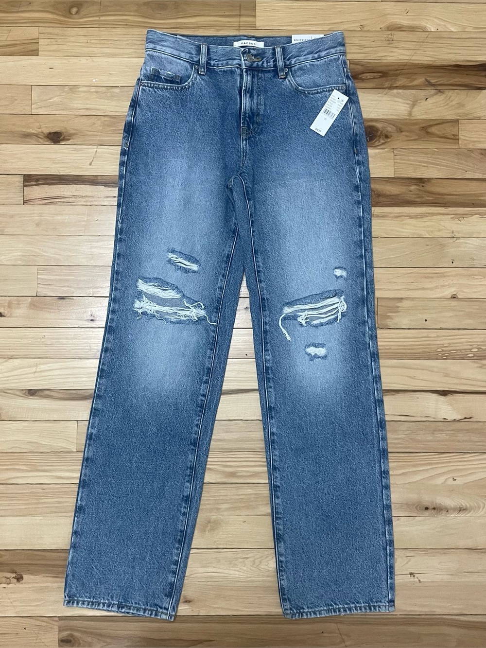 PacSun Boyfriend Jeans 25 NWT Distressed Ripped